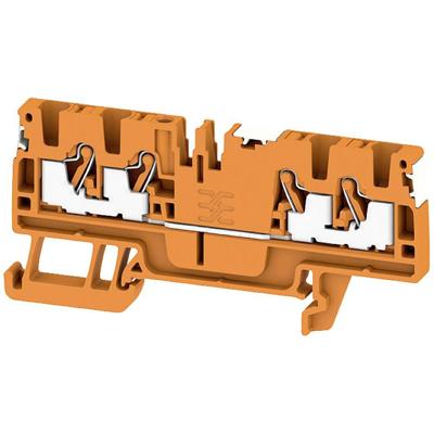 Weidmüller 2799160000 Doorgangsserieklem Push-In-klem, Steekaansluiting Oranje 100 stuk(s)