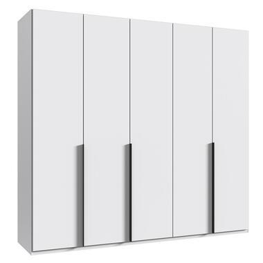 Kledingkast Milaan 5-deurs - wit - 208x225x58 cm