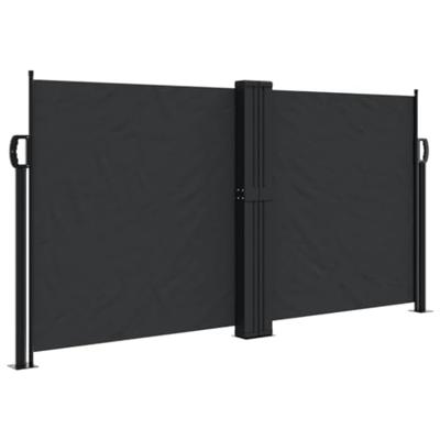 VidaXL Windscherm uittrekbaar 120x1000 cm zwart