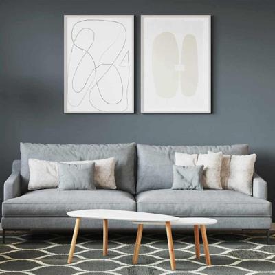 VidaXL Muurverf grijs 2,5 l wandprint