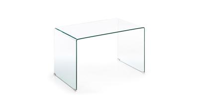 Kave Home Glazen Bureau 'Burano', 125 x 70 cm