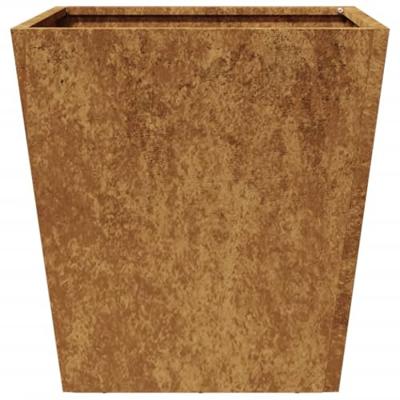 VidaXL Plantenbakken 2 st 40x40x40 cm weervast staal VidaXL Plantenbakken 2 st 40x40x40 cm weervast staal