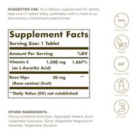 Solgar Vitamine C with Rose Hips (Rozenbottel) 1500 mg Tabletten - thumbnail