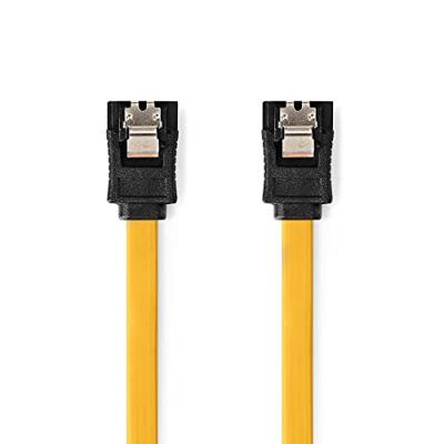 SATA Kabel | 6 Gbps | SATA 7-Pins Female | SATA 7-Pins Female | Vernikkeld | 0.50 m | Plat | PVC | Geel SATA Kabel | 6 Gbps | SATA 7-Pins Female | SATA 7-Pins Female | Vernikkeld | 0.50 m | Plat | PVC | Geel