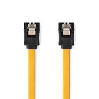 SATA Kabel | 6 Gbps | SATA 7-Pins Female | SATA 7-Pins Female | Vernikkeld | 0.50 m | Plat | PVC | Geel - thumbnail