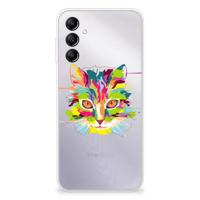Samsung Galaxy A14 5G Telefoonhoesje met Naam Cat Color - thumbnail