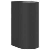 VidaXL Buitenwandlamp gegoten aluminium zwart - thumbnail