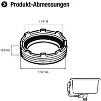 Cornat Reductiering Spoelbak 5/4Vx1/2M - TEC356404R - thumbnail