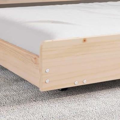 Bedframe Naturel 90 x 200 cm Massief grenenhout