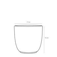 Tusca pot rond taupe mat h16xd17 cm Mica Decorations - Mica decorations - thumbnail
