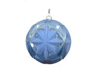Kerstbal 10 cm licht blauw - thumbnail