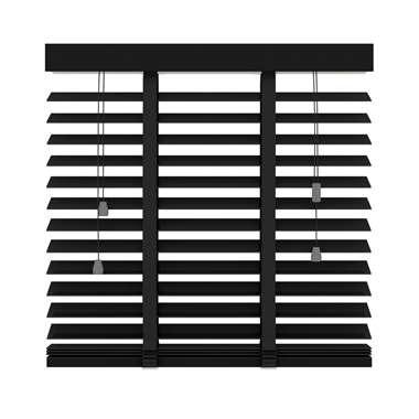 Fenstr jaloezie hout 50 mm zwart - 100x220 cm