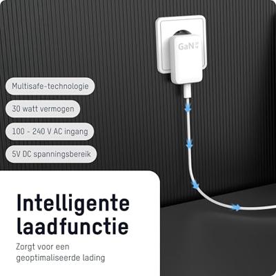 Ansmann USB-C Wandlader 130PD USB-oplader 30 W 1x USB-C PPS, Quick Charge 3.0, USB PD 3.0 Wit Binnen Snellader, Zonder kabel Ansmann USB-C Wandlader 130PD USB-oplader 30 W 1x USB-C PPS, Quick Charge 3.0, USB PD 3.0 Wit Binnen Snellader, Zonder kabel