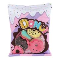 Fluffy Menu Pluche met 4 Donuts - 40cm - thumbnail
