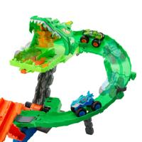 Hot Wheels monster trucks haaien tegen dinos lanceerset - thumbnail