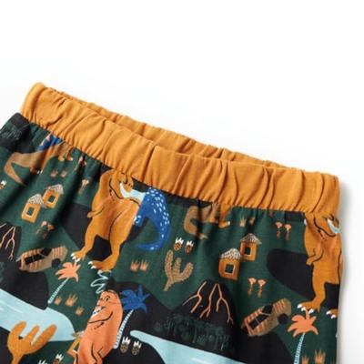 VidaXL Kinderpyjama met lange mouwen 128 donkergroen