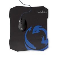 Nedis Gaming Muis & Muismat Set | Rechtshandig | 1 stuks - GMMP100BK GMMP100BK - thumbnail