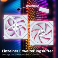Lian Li Lian Li UNI FAN SL Wireless LCD Lüfter, ARGB, PWM - Reverse Blade, 120 mm, weiß PC-ventilator Wit (b x h x d) 120 x 124.5 x 28 mm - thumbnail