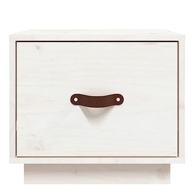 Nachtkastjes 2 st 40x34x35 cm massief grenenhout wit