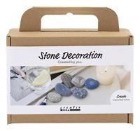 Creativ Company Mini hobbyset steendecoratie blauw - thumbnail