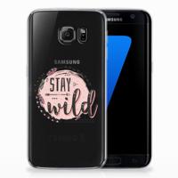Samsung Galaxy S7 Edge Telefoonhoesje met Naam Boho Stay Wild - thumbnail