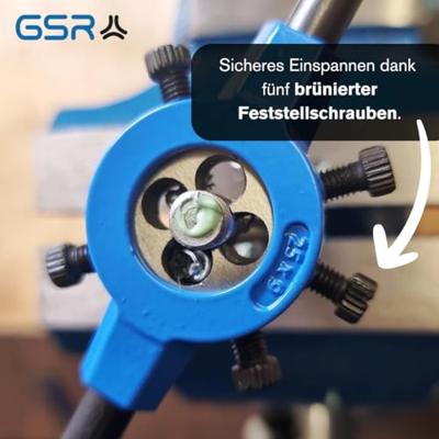 GSR 00708030 Schroefdraadsnijderset 8-delig HSS-G Metrisch M3 - M12 GSR 00708030 Schroefdraadsnijderset 8-delig HSS-G Metrisch M3 - M12