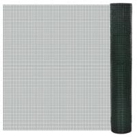 Kippengaas 25x1 m gegalvaniseerd staal met PVC-coating groen - thumbnail