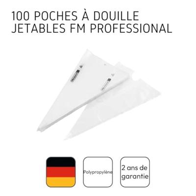 Set van 100 professionele spuitzakken - FACKELMANN PROFESIONAL - Maatbeker 1 L - 50 cm