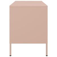 Tv-meubel 68x39x50,5 cm staal roze - thumbnail