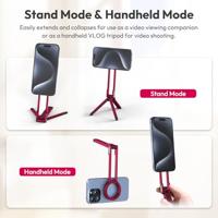 Ulanzi MA30 Mini Smartphone-statief Magnetisch Karabijn Rood - thumbnail