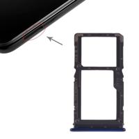 SIM-kaart lade + SIM-kaart lade/micro SD-kaart lade voor Xiaomi Redmi Note 7 (blauw) - thumbnail