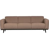 WOOOD Bank 'Statement' 3-zits, Bouclé, kleur Nougat - thumbnail