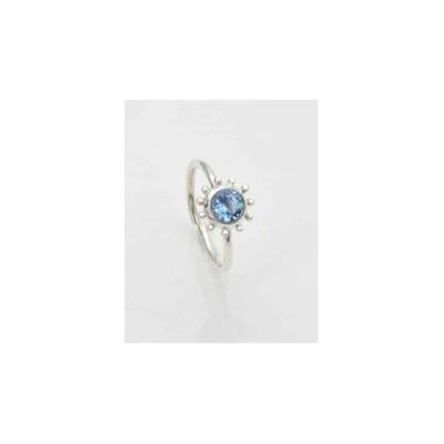 Zilveren Ring Topaas Blauw Zilveren Ring Topaas Blauw