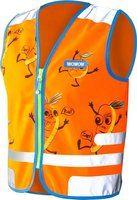 Wowow Reflectievest kids comic veggie maat l oranje - thumbnail