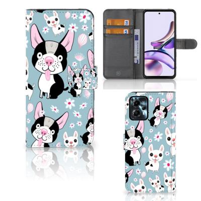 Motorola Moto G13 | G23 | Telefoonhoesje | Met pasjeshouder | Hondjes