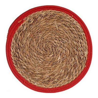 Placemat Gift Decor Bruin Rood Natuurlijk 35 x 1 x 35 cm Plastic