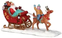 Lemax santa&apos;&apos;s sleigh kerstdorp tafereel 2015 - thumbnail