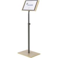 Rocada NAT0705 R070570 Infodisplay Hout, Eiken, Antraciet DIN A4 1 stuk(s) Aantal vakken: 1 (b x h x d) 400 x 1400 x 300 mm - thumbnail