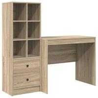 Bureau met lade 2 pcs Sonoma Eiken - thumbnail