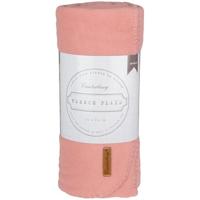 fleece-deken Cozy 150 x 130 cm fleece roze - thumbnail