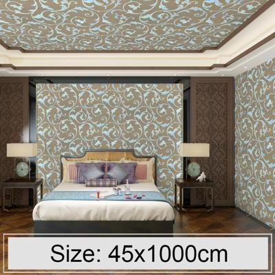 Koffie zilveren creatieve 3D steen baksteen decoratie behang Stickers slaapkamer woonkamer muur waterdicht Wallpaper Roll grootte: 45 * 1000cm
