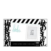Heidi Swapp • letterbord alfabet 1,3cm 147pcs black - thumbnail