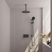 Gunmetal Edition thermostatische inbouw regendouche met drukknoppen SET 72 - thumbnail