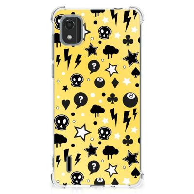 Extreme Case Nokia C2 2nd Edition Punk Geel Extreme Case Nokia C2 2nd Edition Punk Geel
