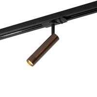 QAZQA Moderne spot donker brons voor railsysteem 1-fase - Iconic Ivy - thumbnail