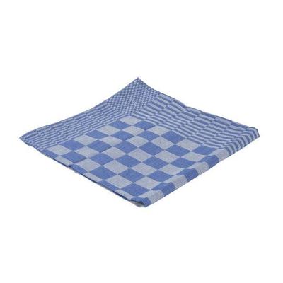 Betra theedoek blok blauw 65x65 cm (6 stuks)