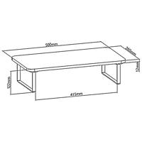 Maclean MC-933 Monitorstandaard 13 - 32 inch Schermverhoger Laptopstandaard Bureaubevestiging Schermstandaard tot 20 kg 50 x 26 x 12,2 cm - thumbnail