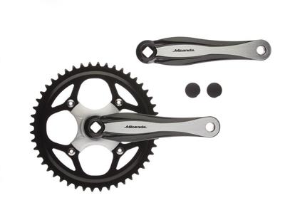Miranda  beta 1+ crankstel 48t 3/32“ verwisselbaar, zwart/zilver