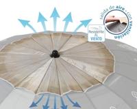 Strandparasol Wit Ø 220 cm SPF50+ Boho - thumbnail