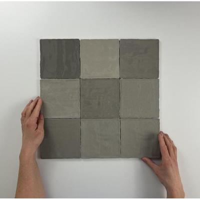 Moos Grey glans handvorm 13x13 Moos Grey glans handvorm 13x13